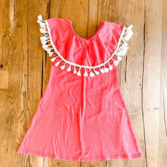 Fiveloaves Twofish Coral Tassel Dress Size 6 - Picture 5 of 5